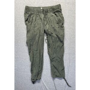Jessica Simpson Maternity Pants Medium Women's Medium Green Lyocell Drawstring
